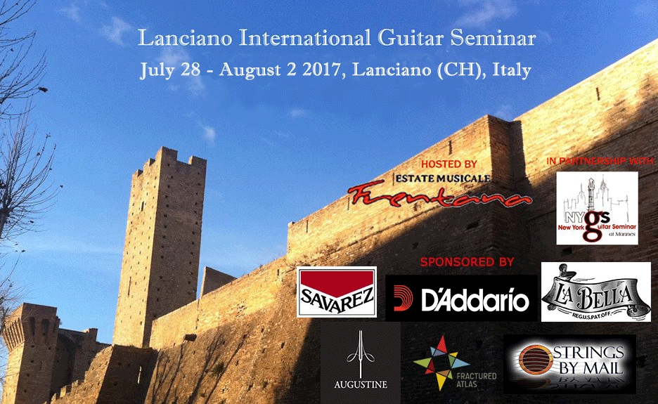 LANCIANO INTERNATIONAL GUITAR SEMINAR 2017 Edition.