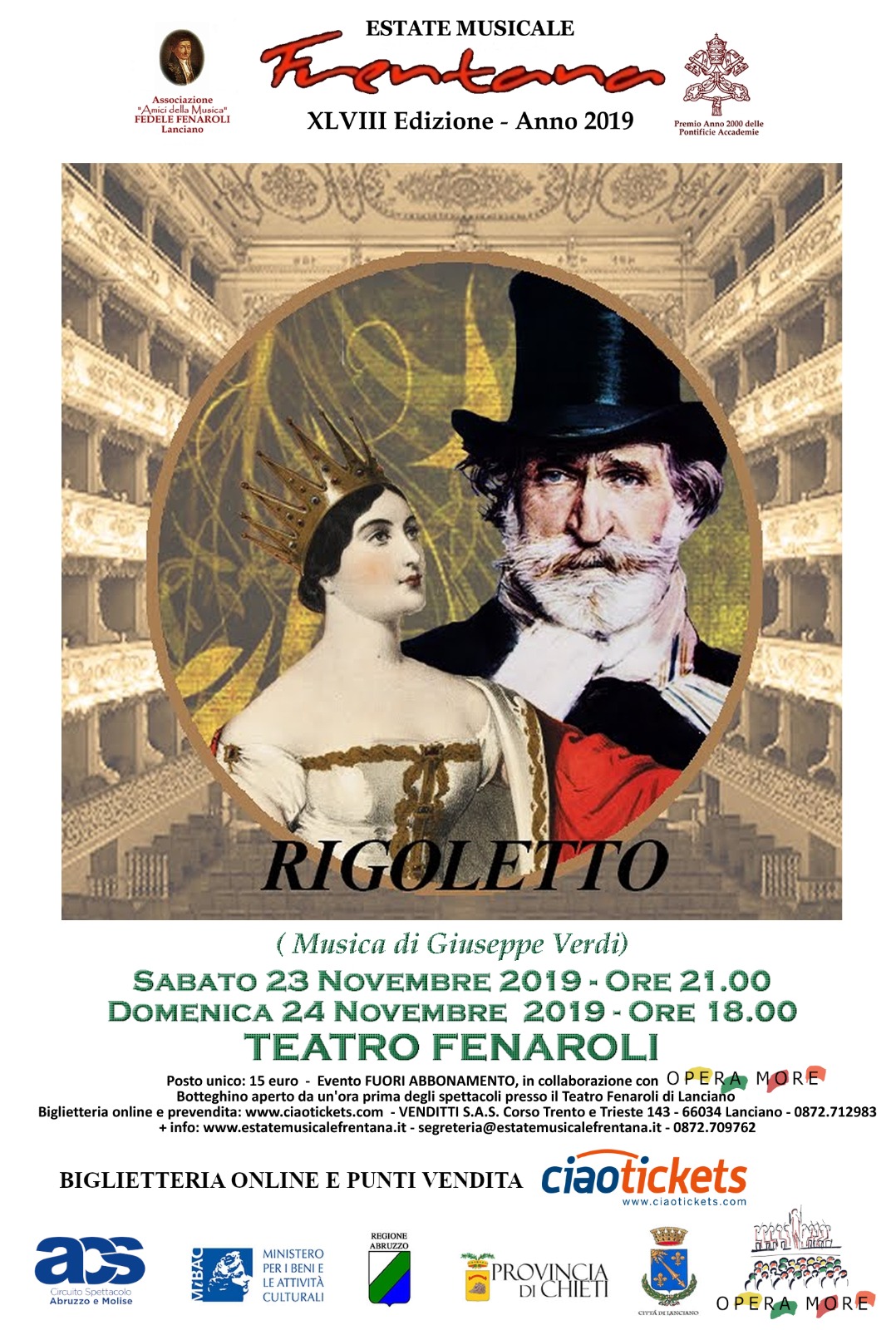 RIGOLETTO - Concerti per la Festa di S. Cecilia