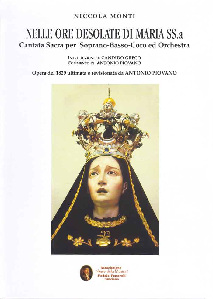 Pubblicazione Editoriale - Cantata religiosa "NELLE ORE DESOLATE DI MARIA SS" - Niccola Monti