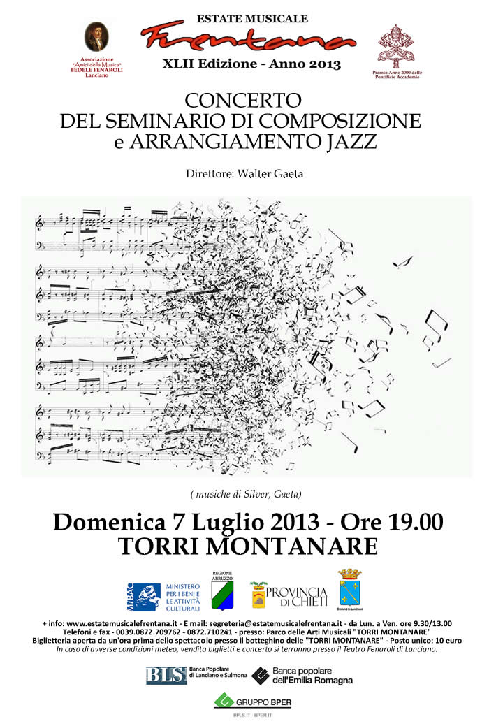 Concerto del Seminario di Composizione e Arrangiamento Jazz